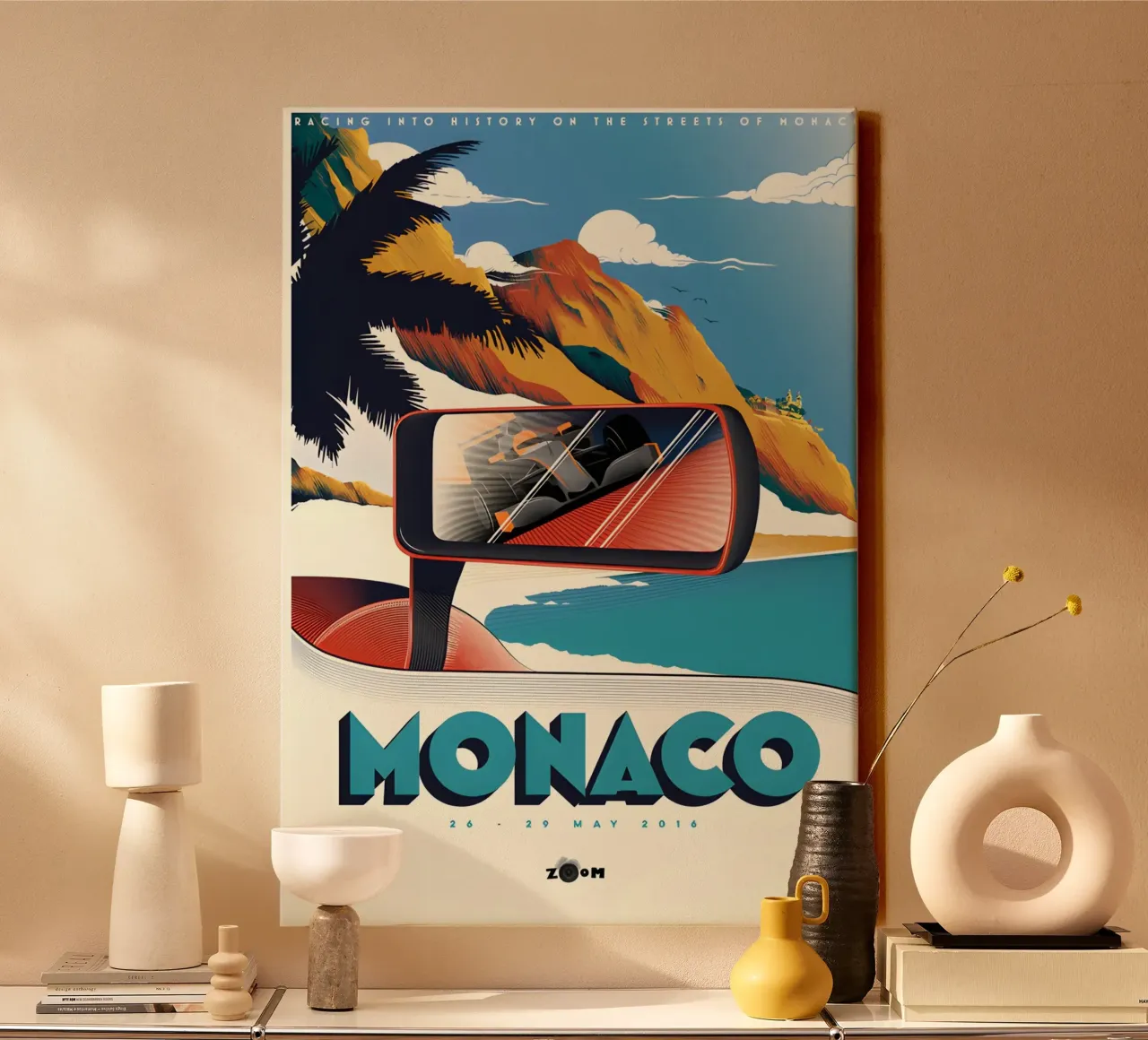 Viaggio d'epoca a Monaco tela con Cornice a cassetta da AUTOSHOOT
