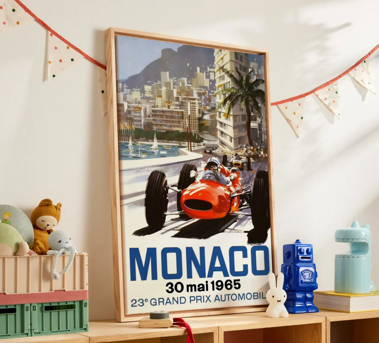 Gran Premio di Monaco Automobile 30 Mei 1965 tela con Cornice a cassetta da AUTOSHOOT