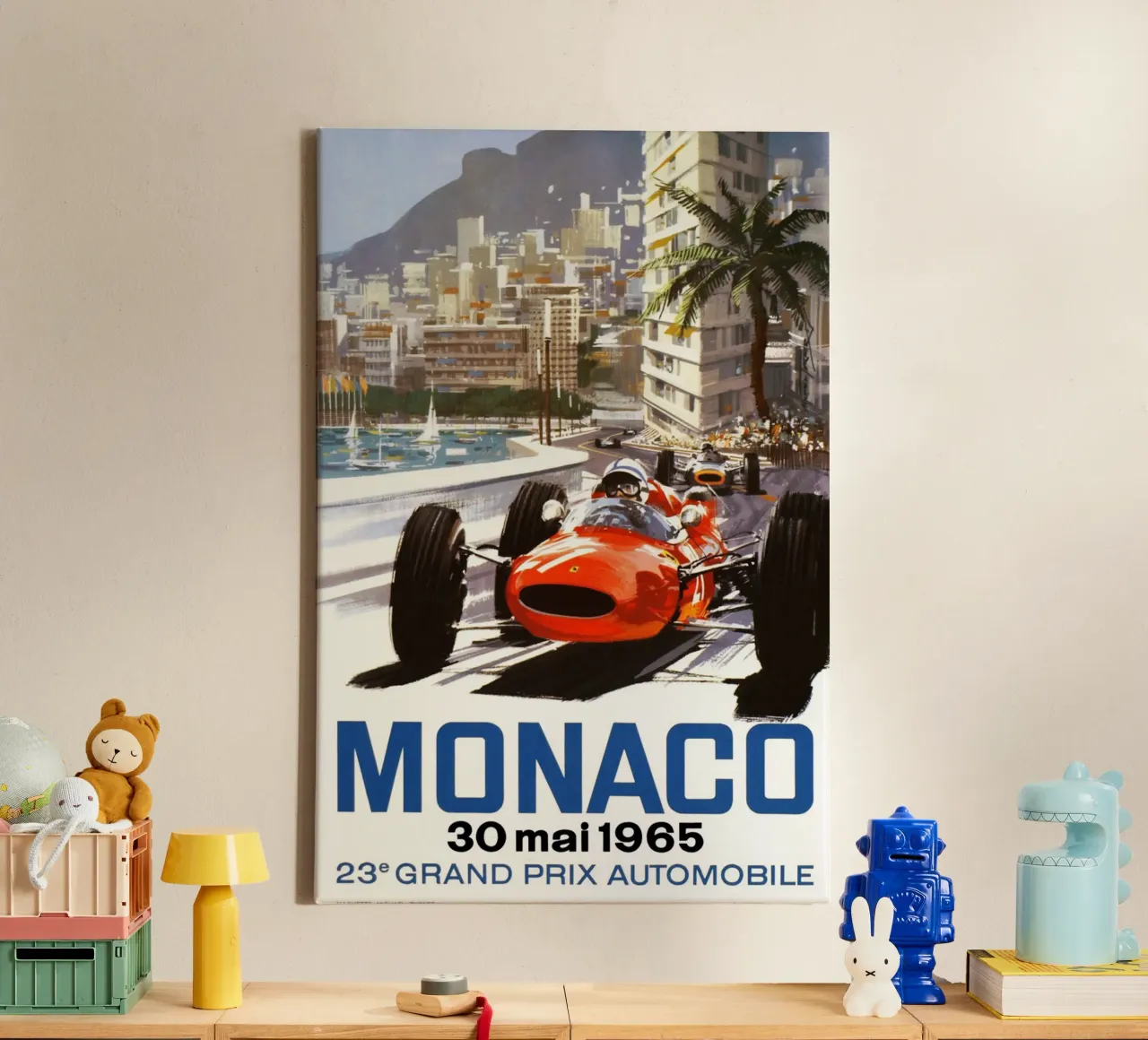 Gran Premio di Monaco Automobile 30 Mei 1965 tela con Cornice a cassetta da AUTOSHOOT