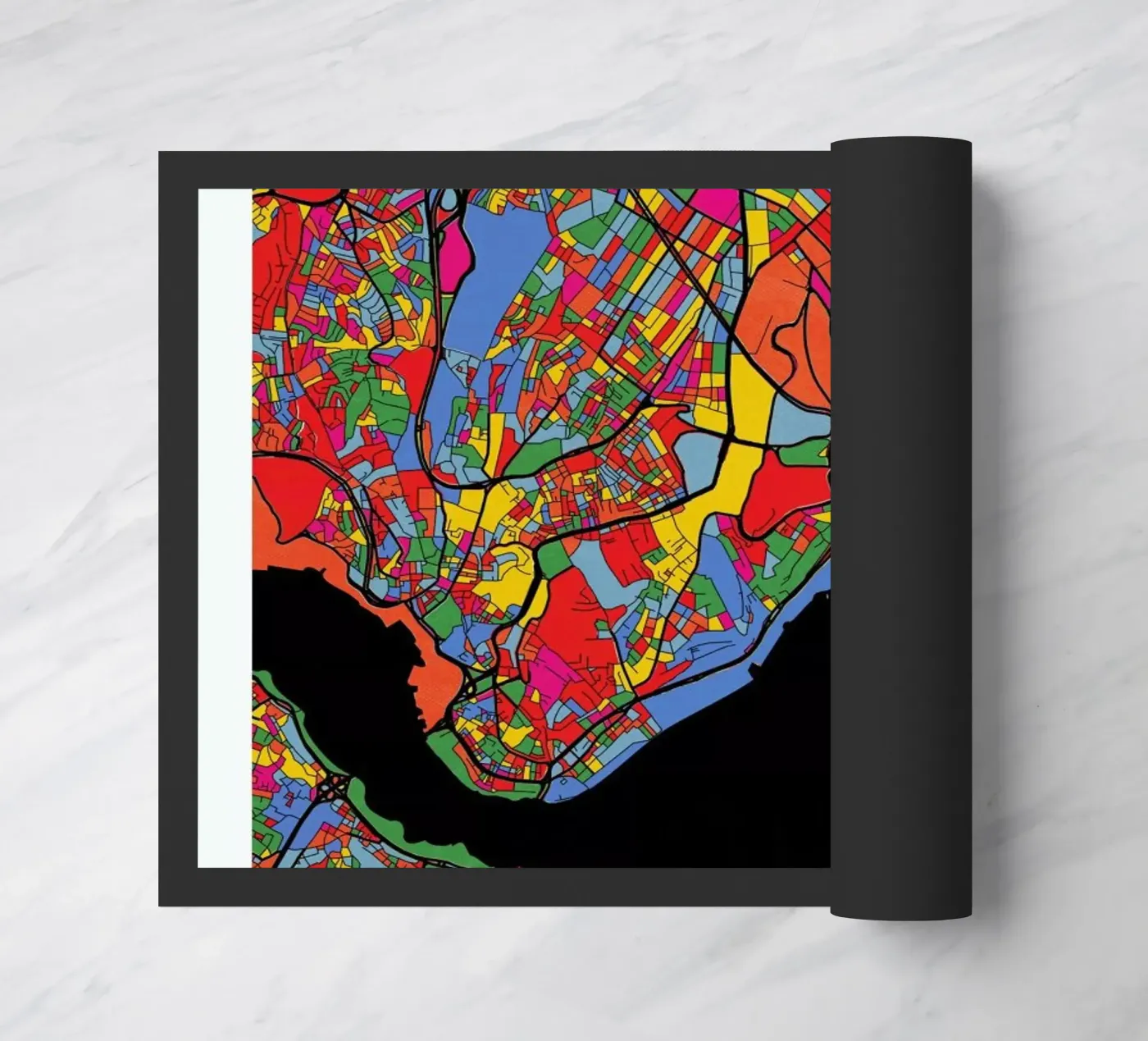 Istanbul deurmat van The Cartography Collection