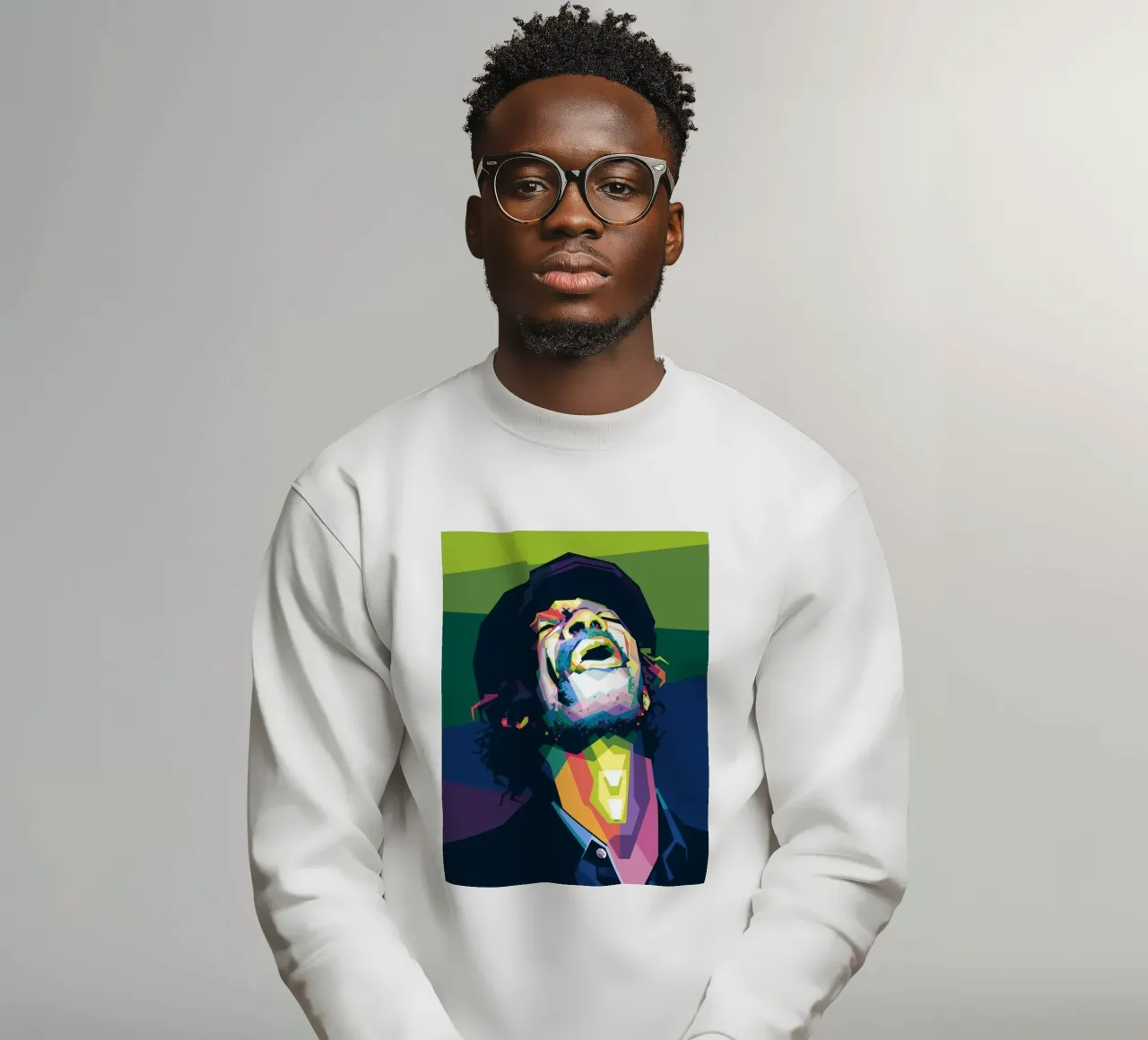 Gil Scott Heron Pop Art WPAP felpa da Alkahfsmart