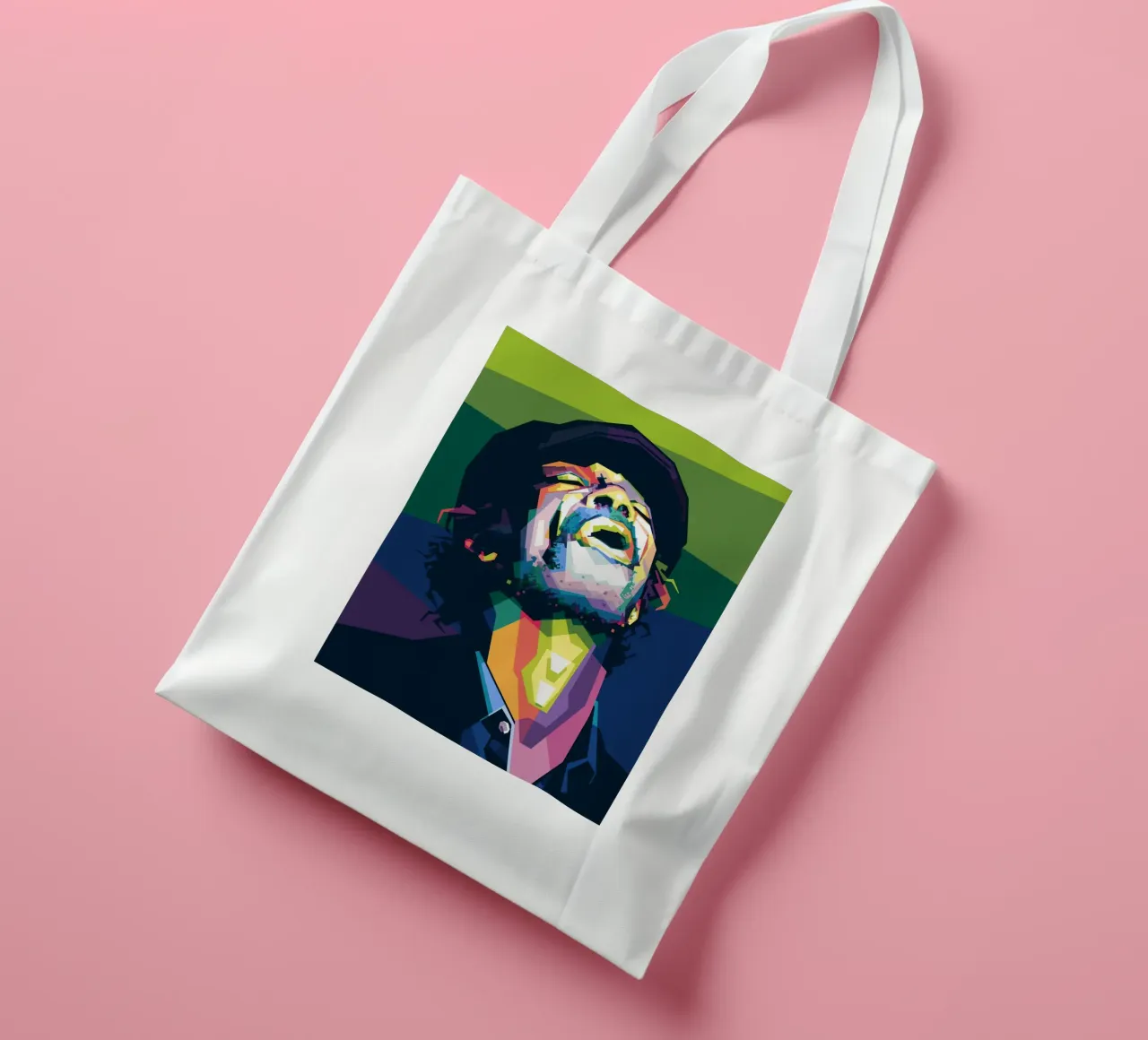 Gil Scott Heron Pop Art WPAP borsa in juta da Alkahfsmart