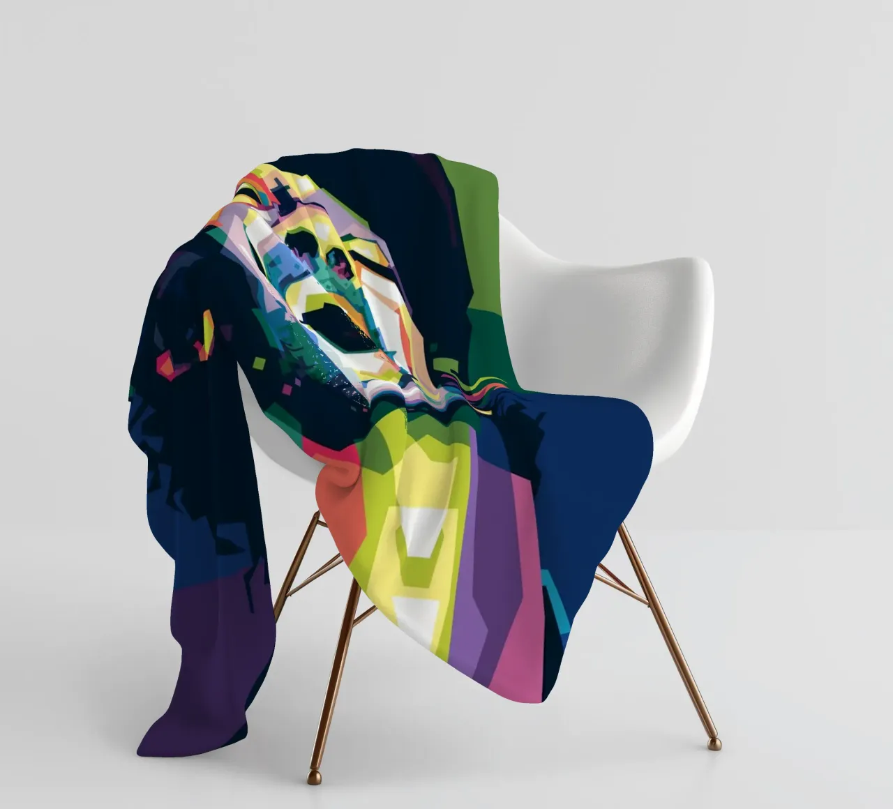 Gil Scott Heron Pop Art WPAP coperta in pile da Alkahfsmart