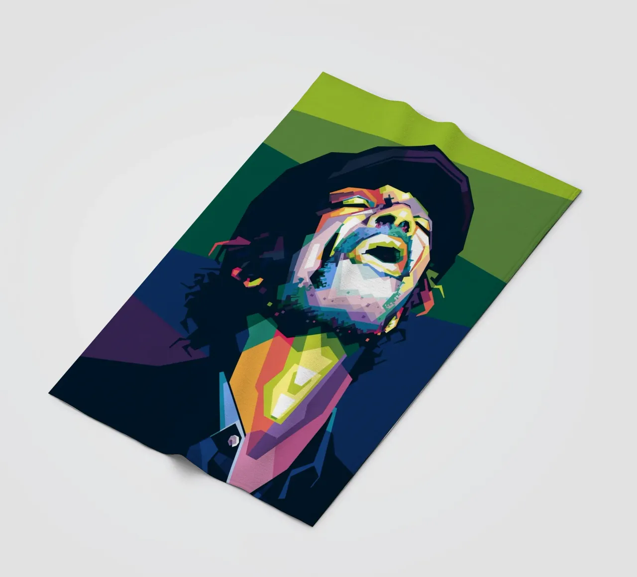 Gil Scott Heron Pop Art WPAP coperta in pile da Alkahfsmart