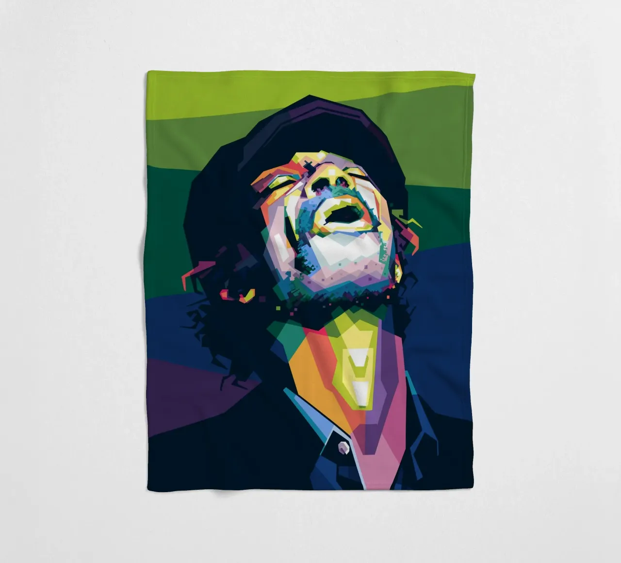 Gil Scott Heron Pop Art WPAP coperta in pile da Alkahfsmart
