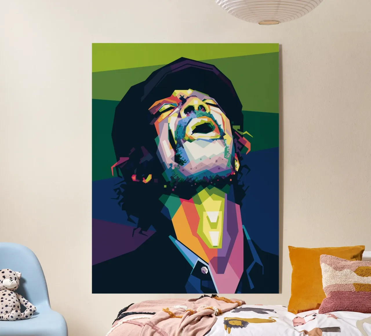 Gil Scott Heron Pop Art WPAP plexiglass da Alkahfsmart
