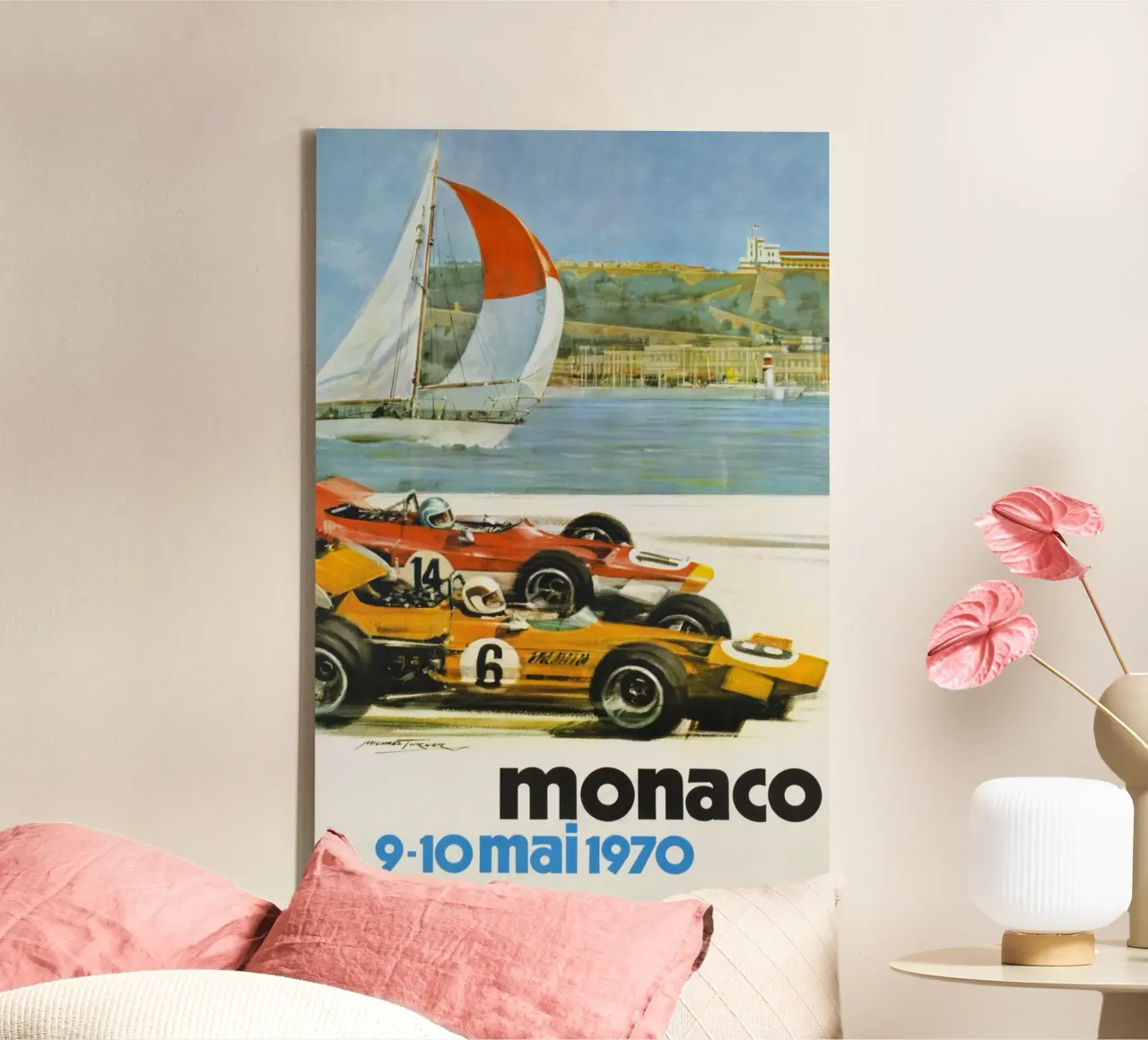 Gran Premio di Monaco maggio 1970 tela con Cornice a cassetta da AUTOSHOOT