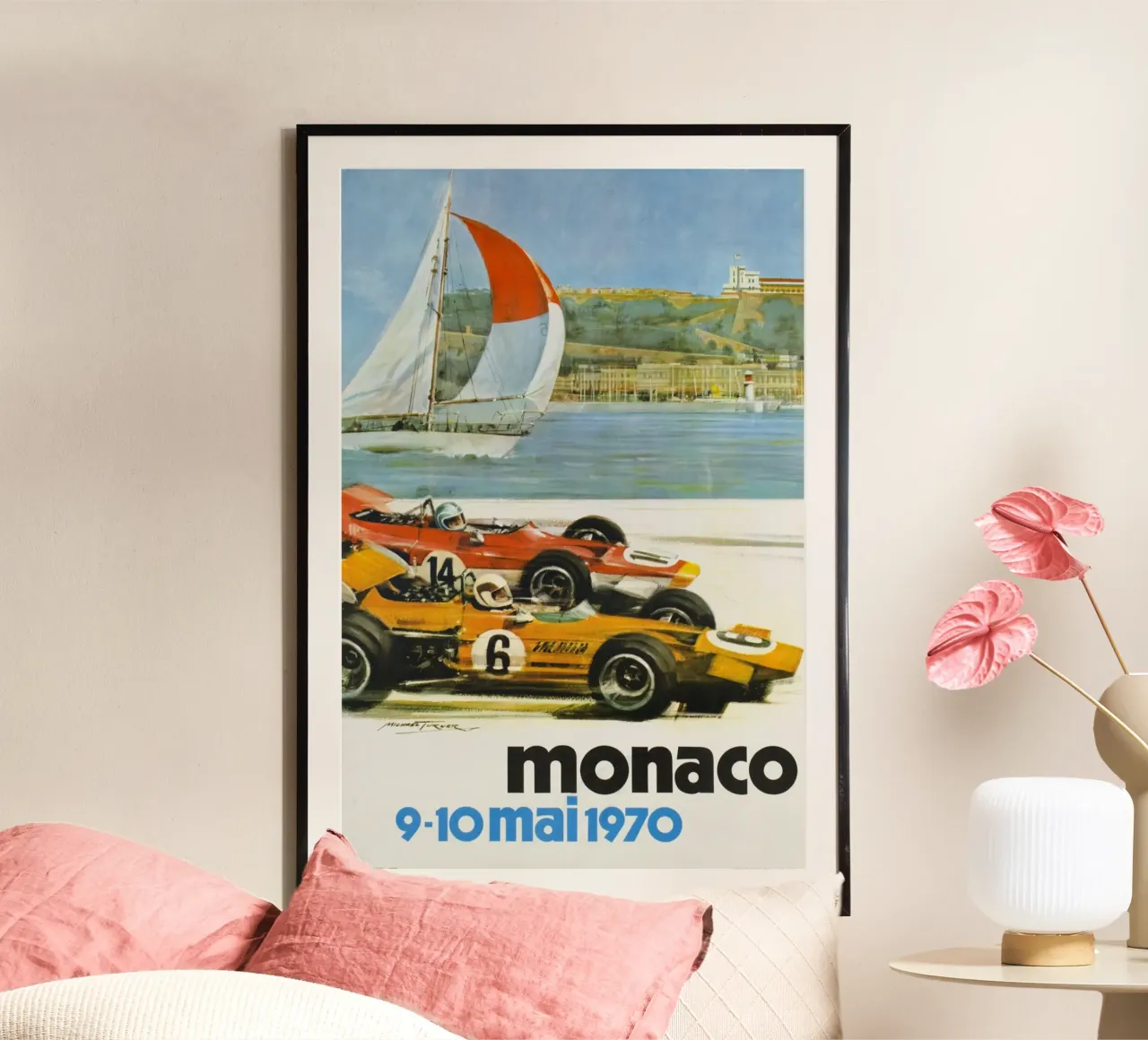Gran Premio di Monaco maggio 1970 poster con telaio in plastica da AUTOSHOOT