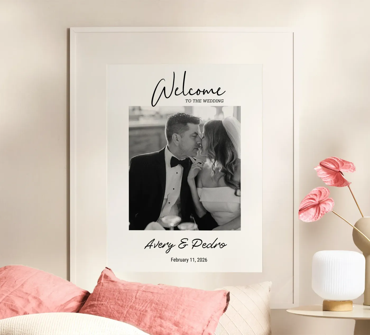 Hochzeitsfotos personalisieren Poster von NEWEST CUSTOM SHOP