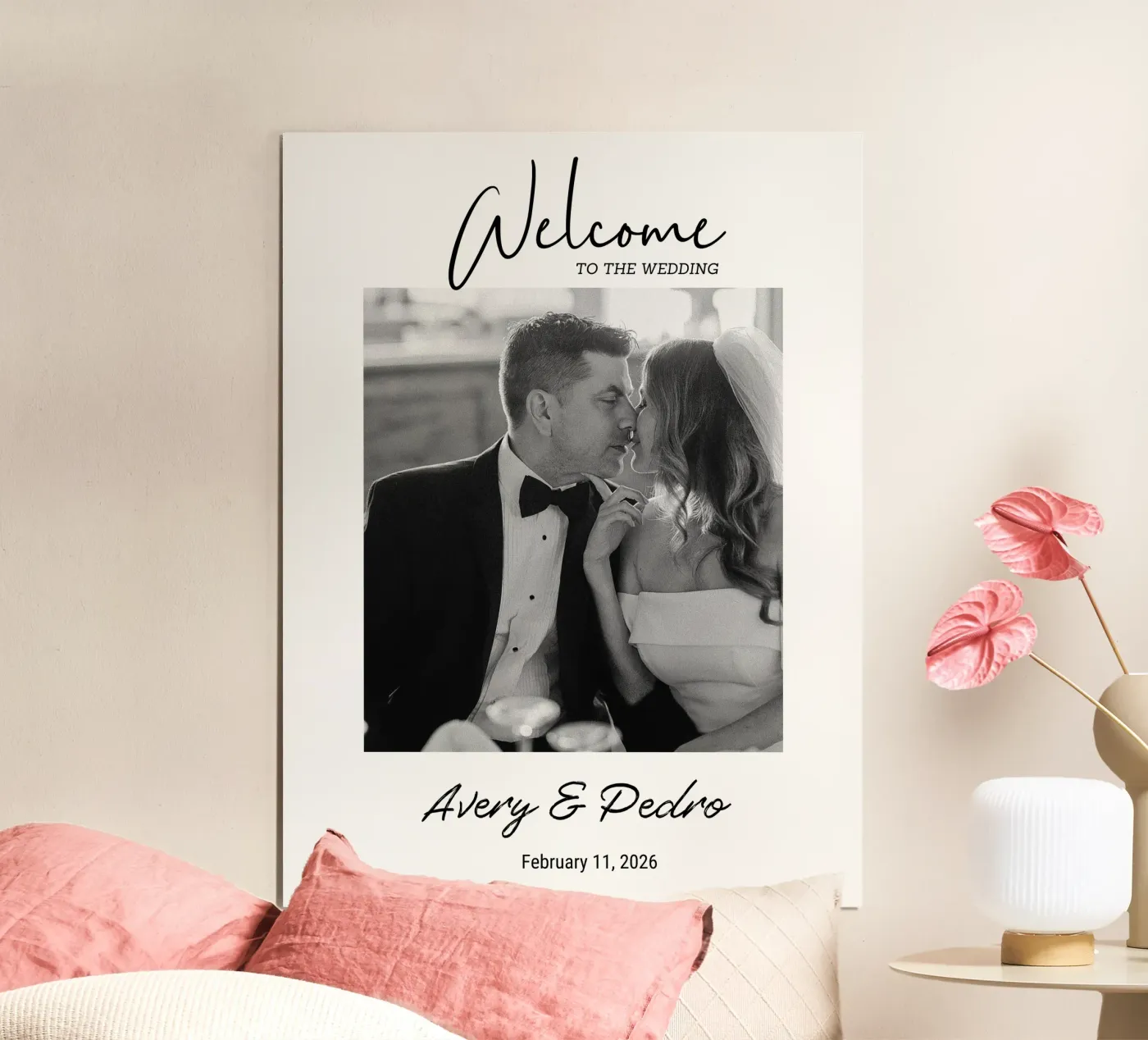 Hochzeitsfotos personalisieren Poster von NEWEST CUSTOM SHOP