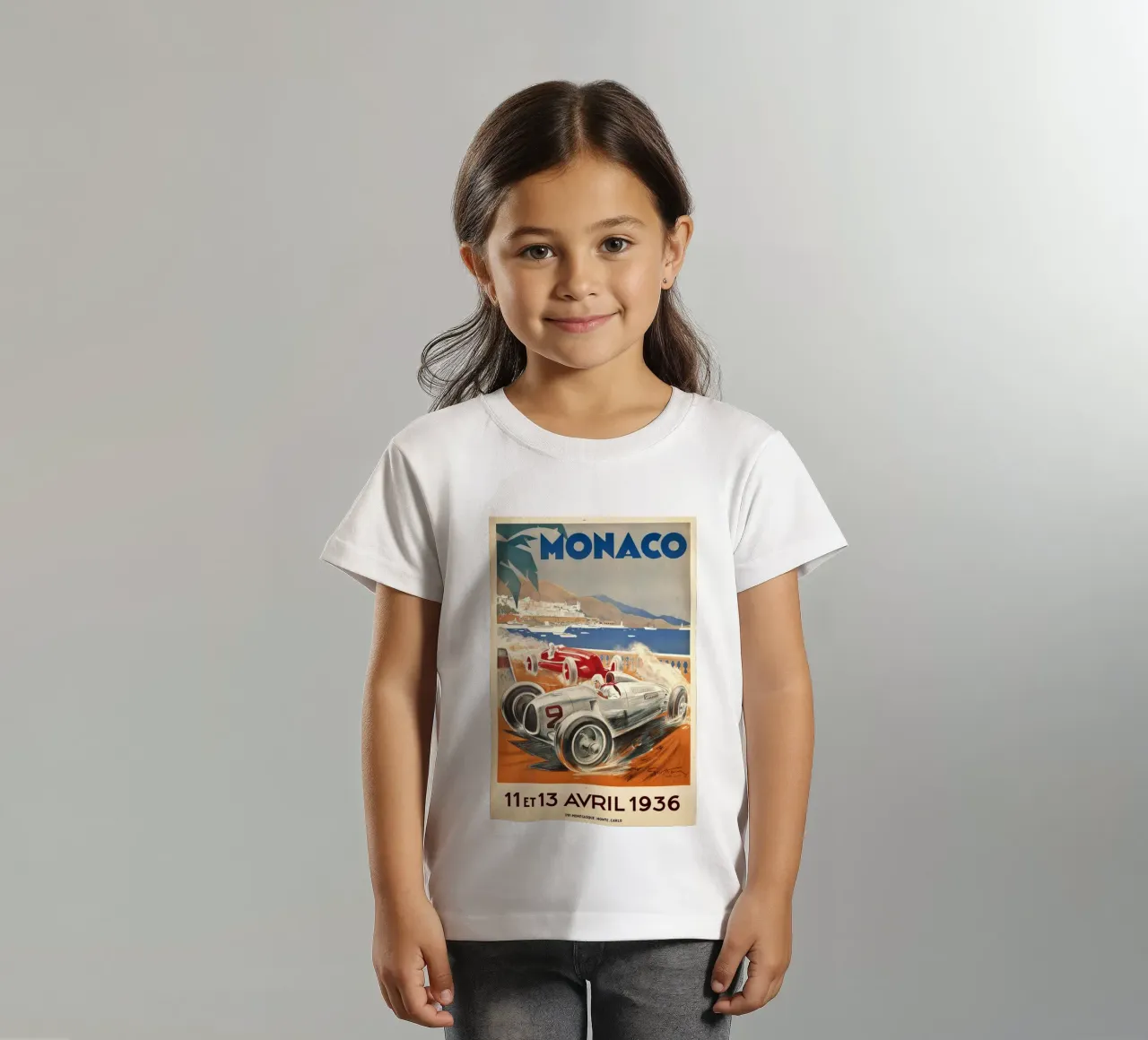 Monaco 11. April 1936 Kinder T-Shirt von AUTOSHOOT