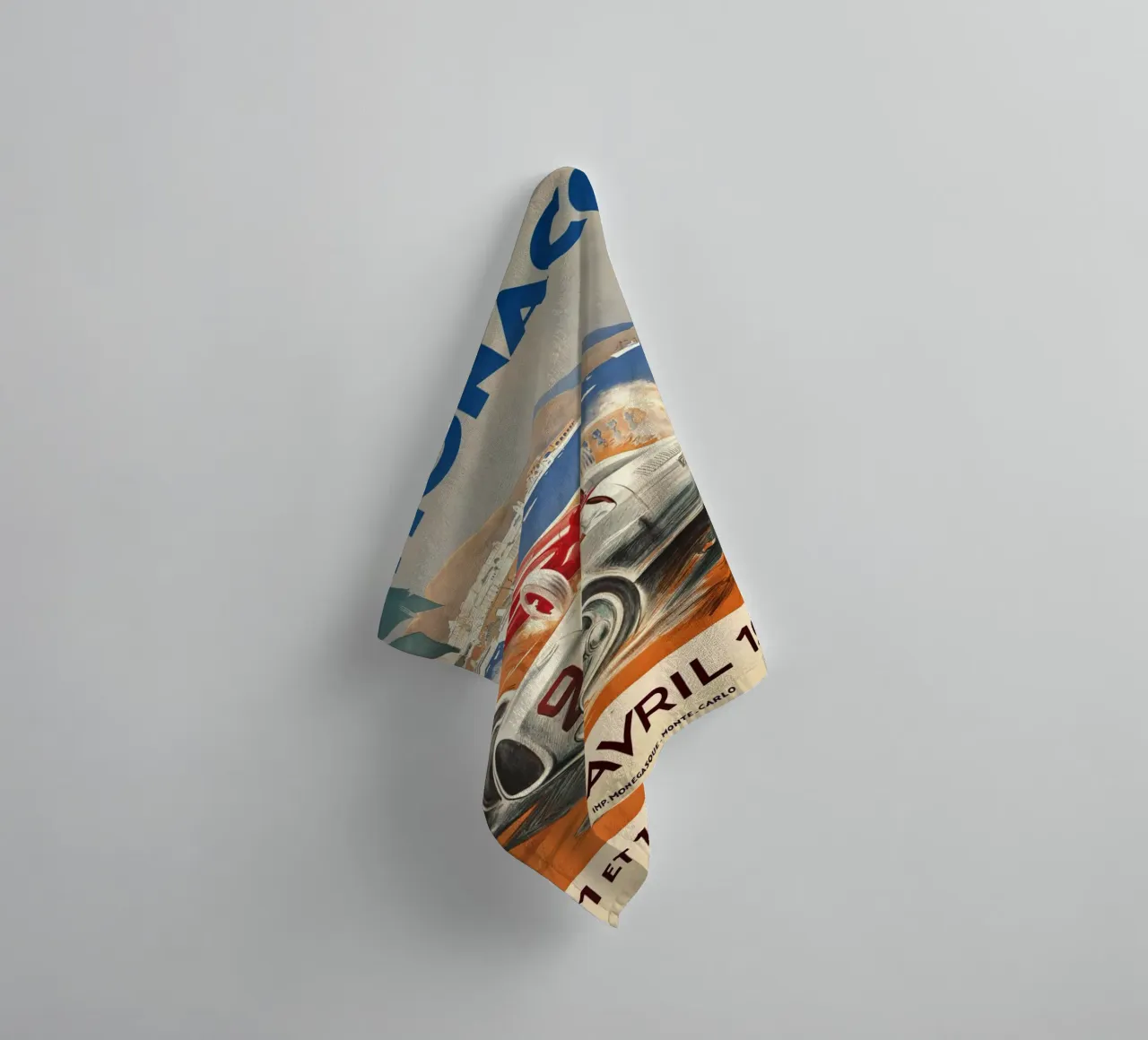 Monaco 11 April 1936 towel by AUTOSHOOT