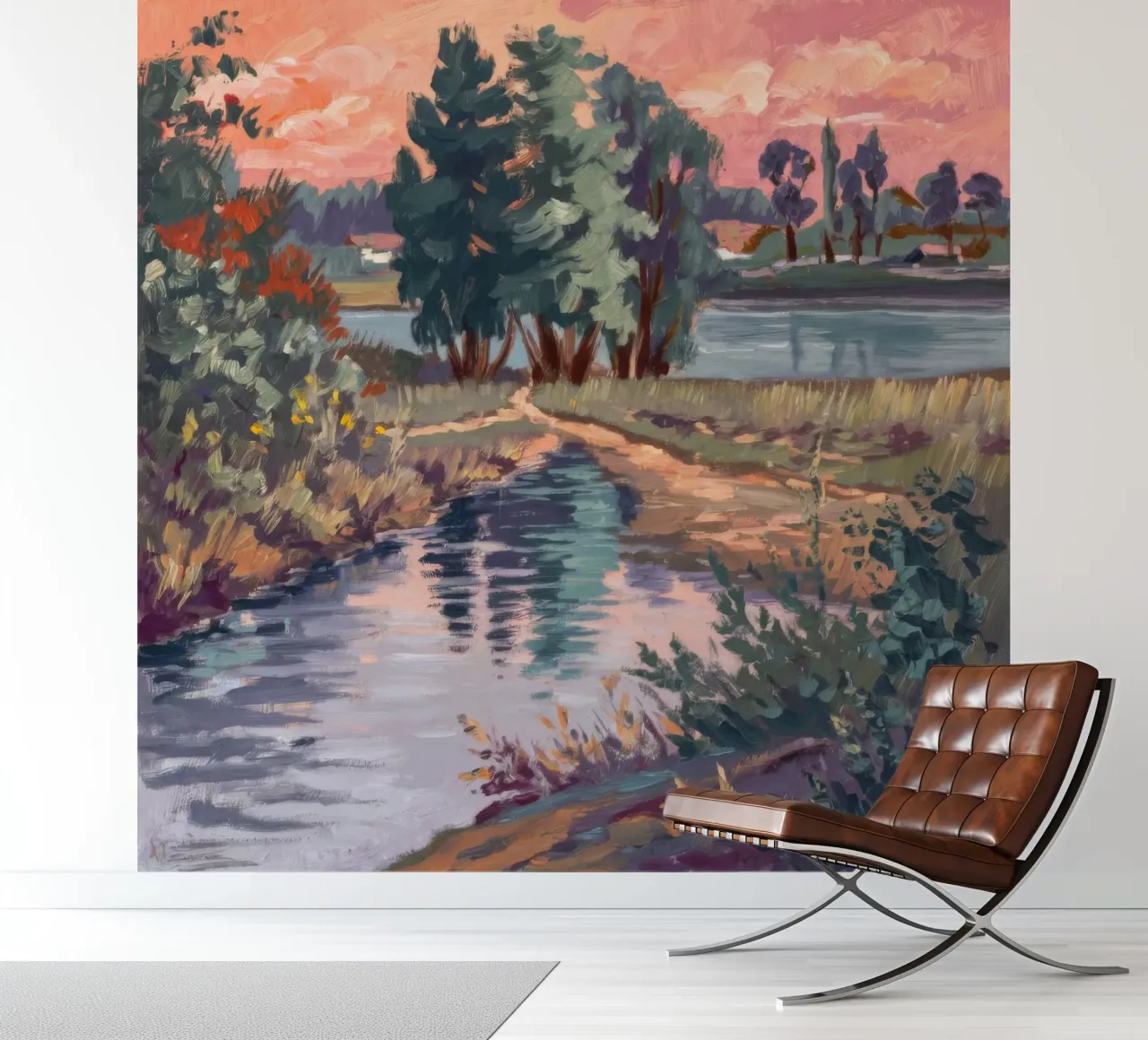 Rustic Stream Serenity photo wallpaper by Verve Pigments