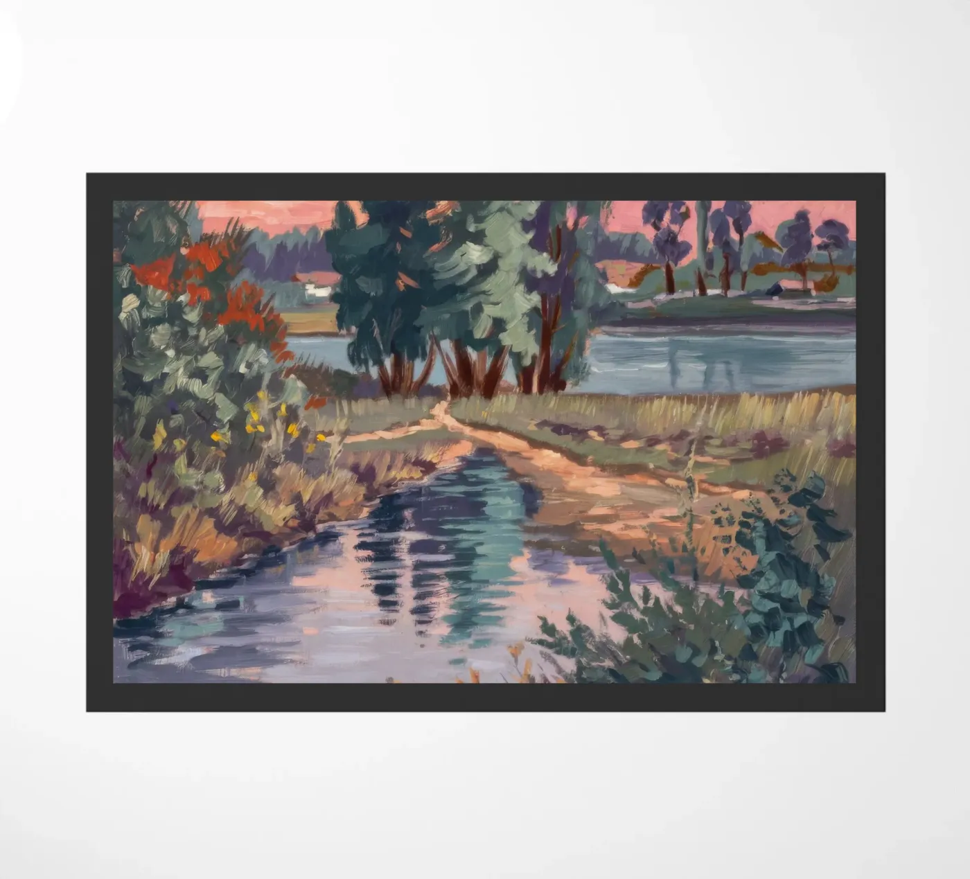 Rustic Stream Serenity doormat by Verve Pigments