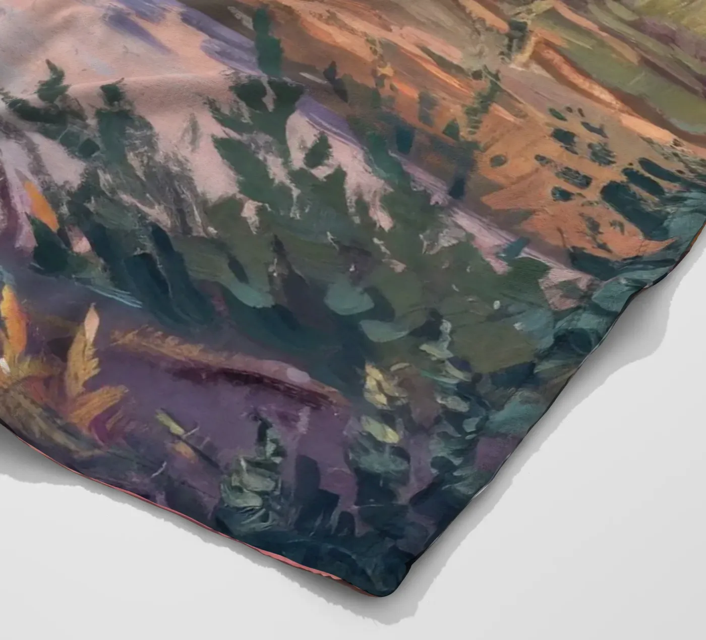 Rustic Stream Serenity fleece blanket by Verve Pigments