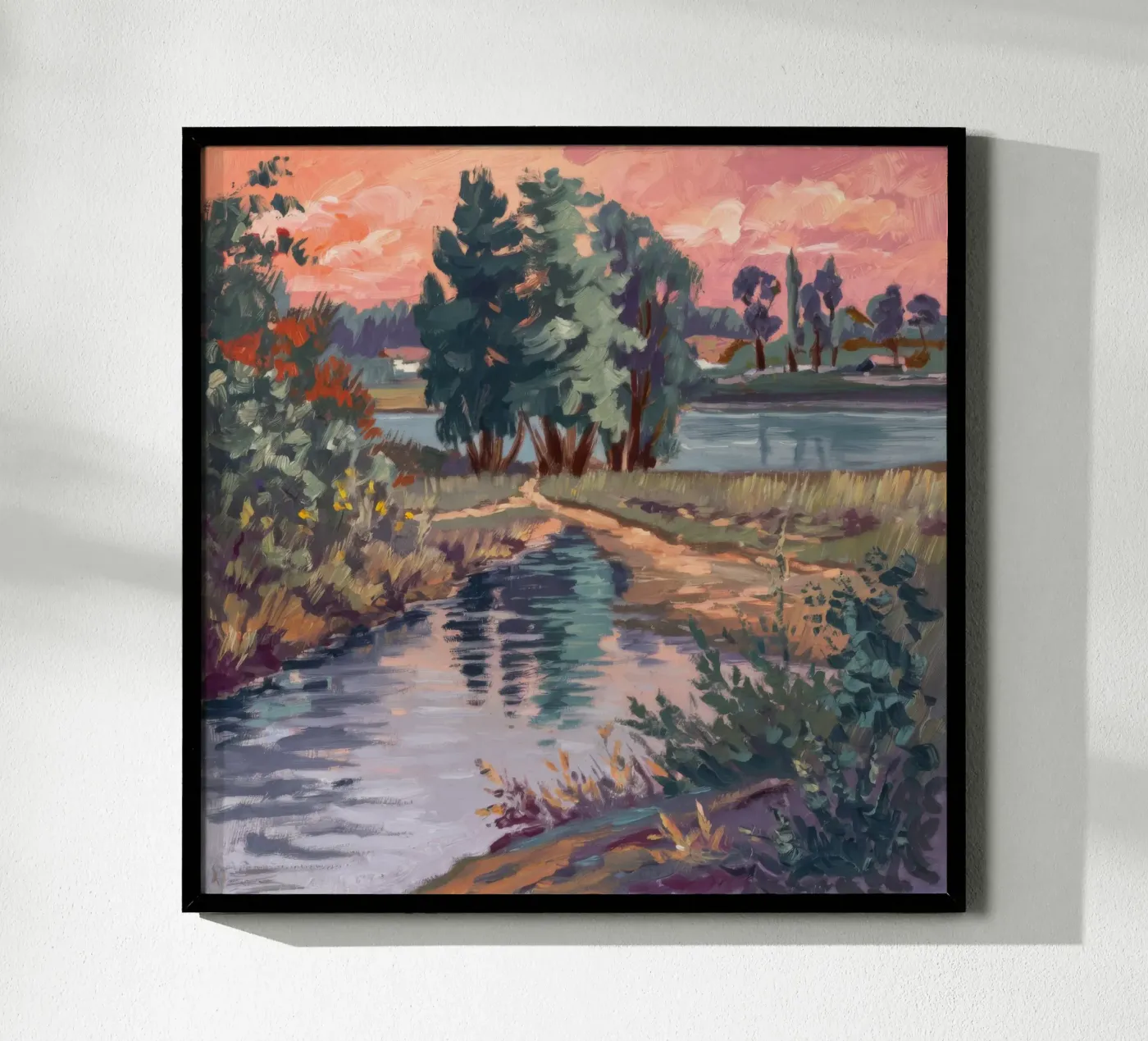 Rustieke stroomsereniteit poster van Verve Pigments