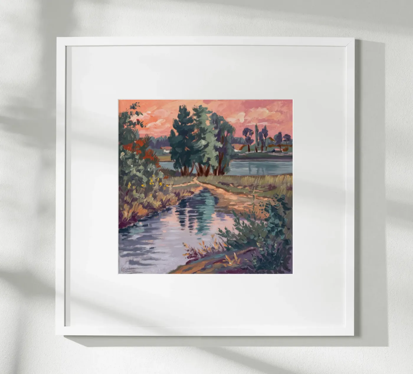 Rustieke stroomsereniteit poster van Verve Pigments