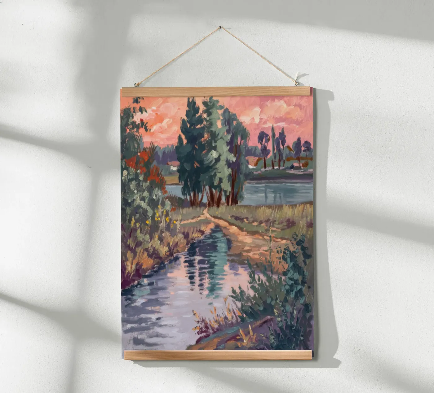 Rustieke stroomsereniteit poster van Verve Pigments