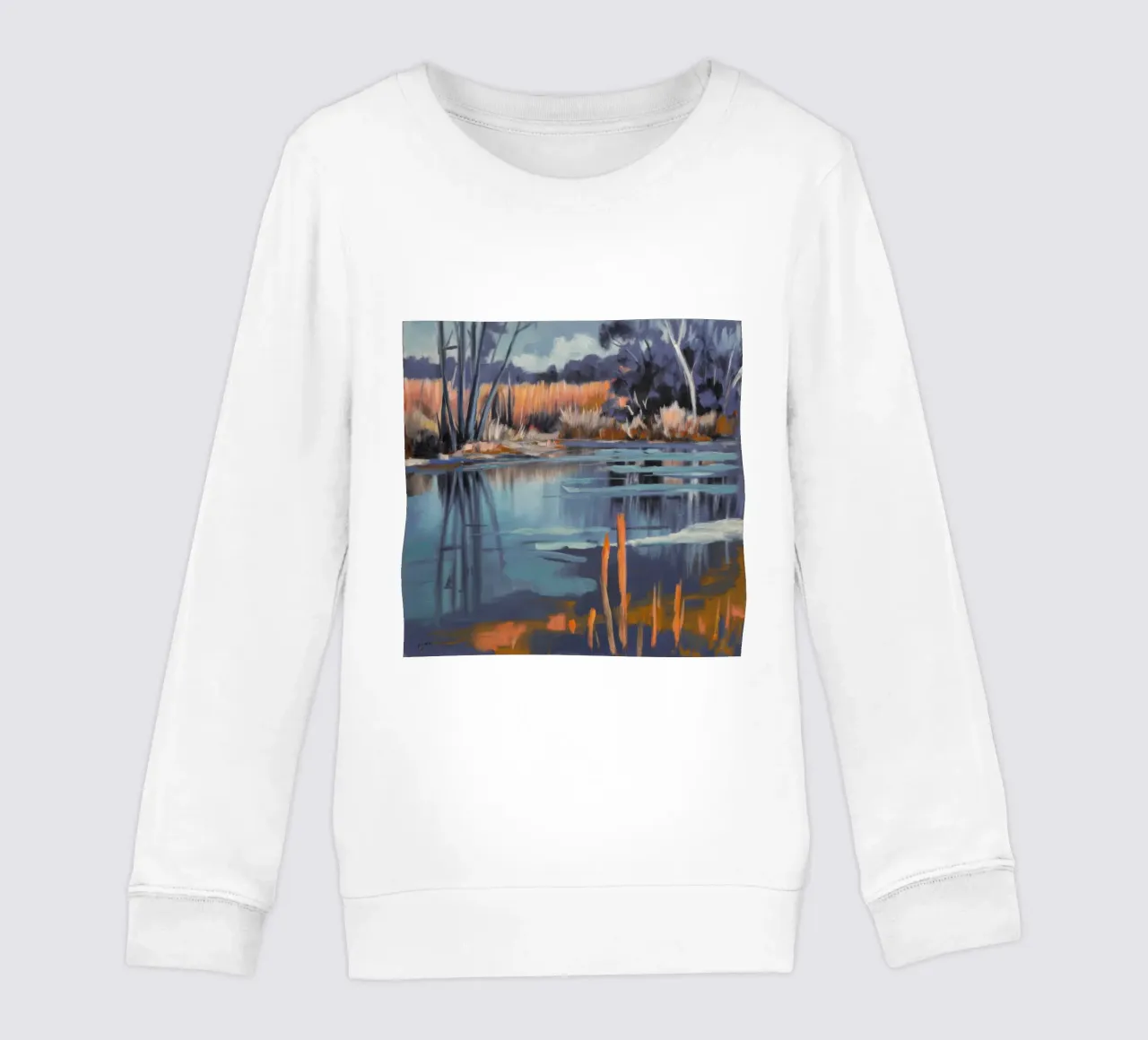 Marshland Twilight Glow (bagliore crepuscolare) felpa bambino da Verve Pigments