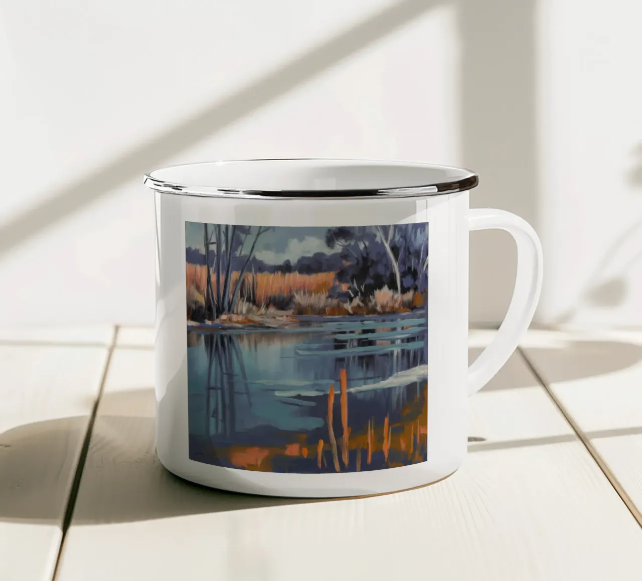 Marshland Twilight Glow (bagliore crepuscolare) tazza in smalto da Verve Pigments