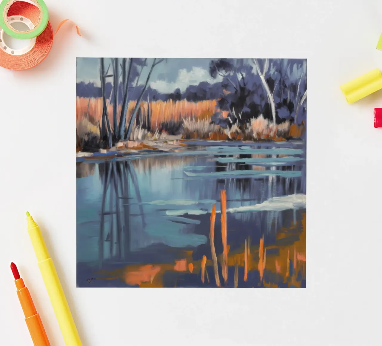 Marshland Twilight Glow sticker by Verve Pigments