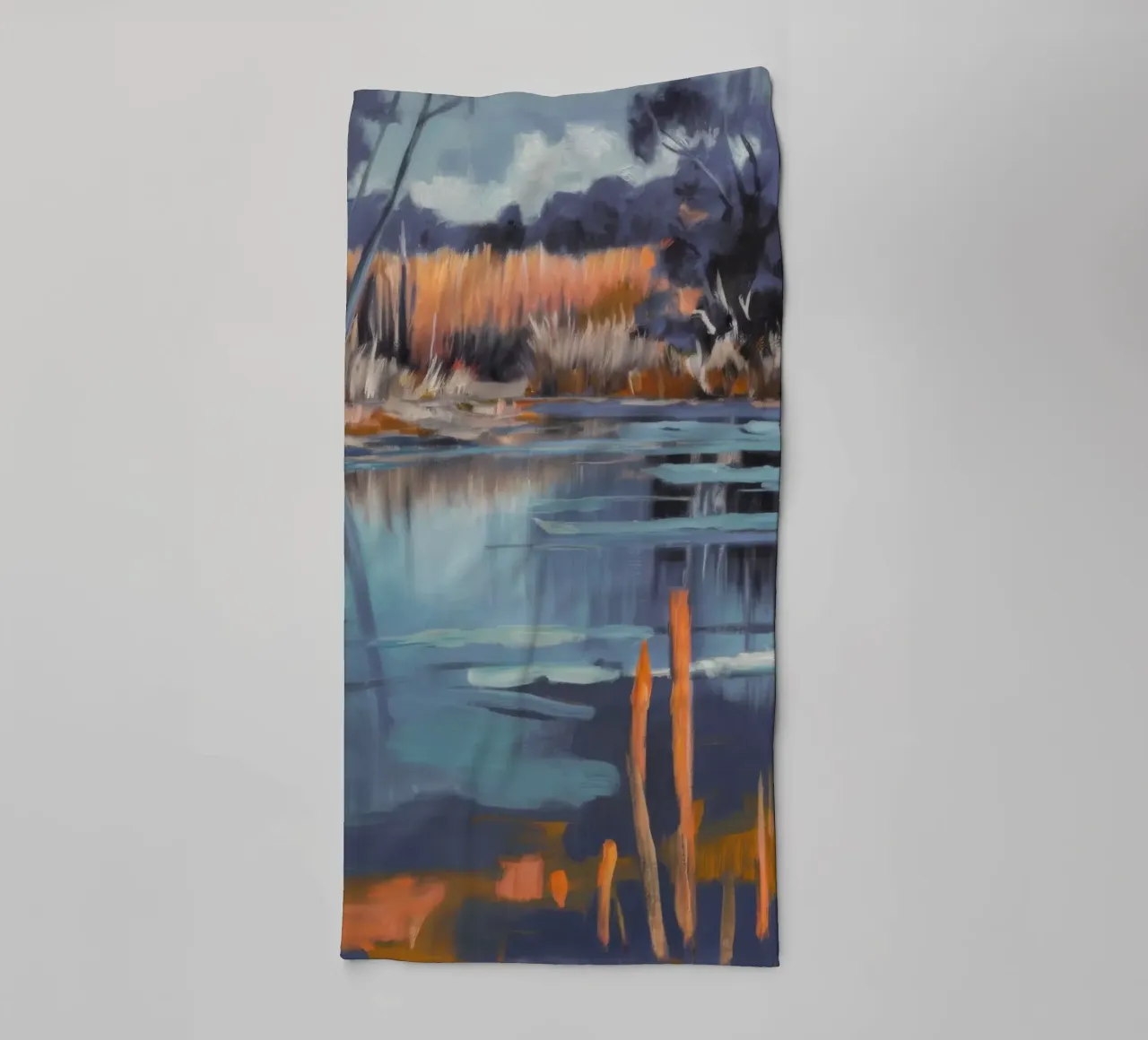 Marshland Twilight Glow (bagliore crepuscolare) asciugamano da bagno da Verve Pigments