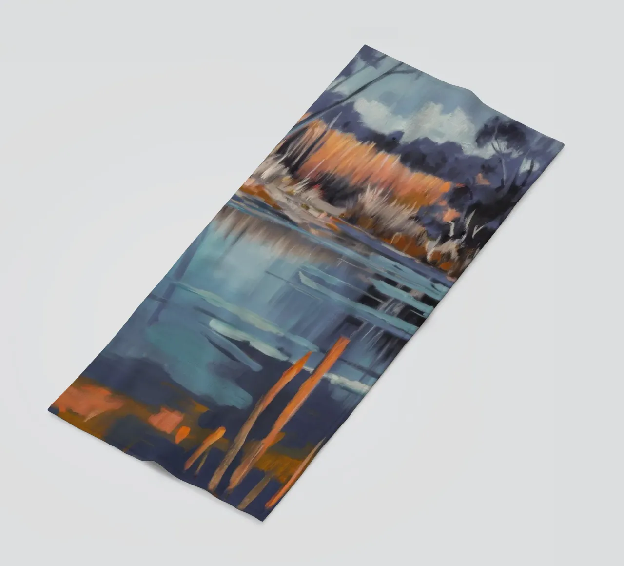 Marshland Twilight Glow (bagliore crepuscolare) telo mare da Verve Pigments