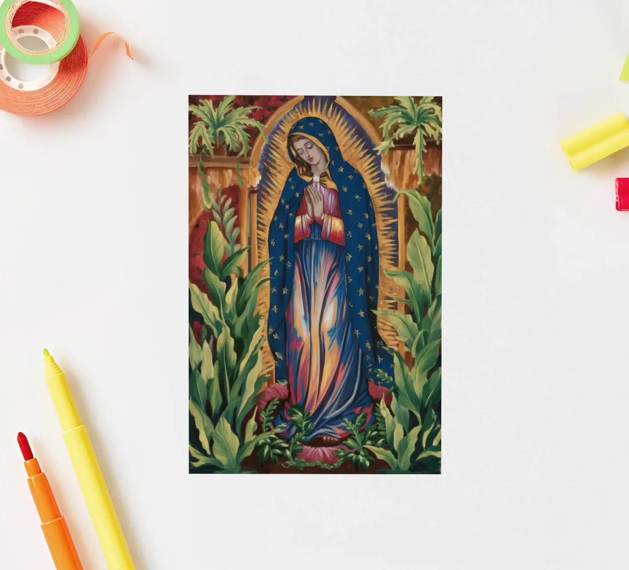 Sacred Virgin Radiance sticker by Verve Pigments