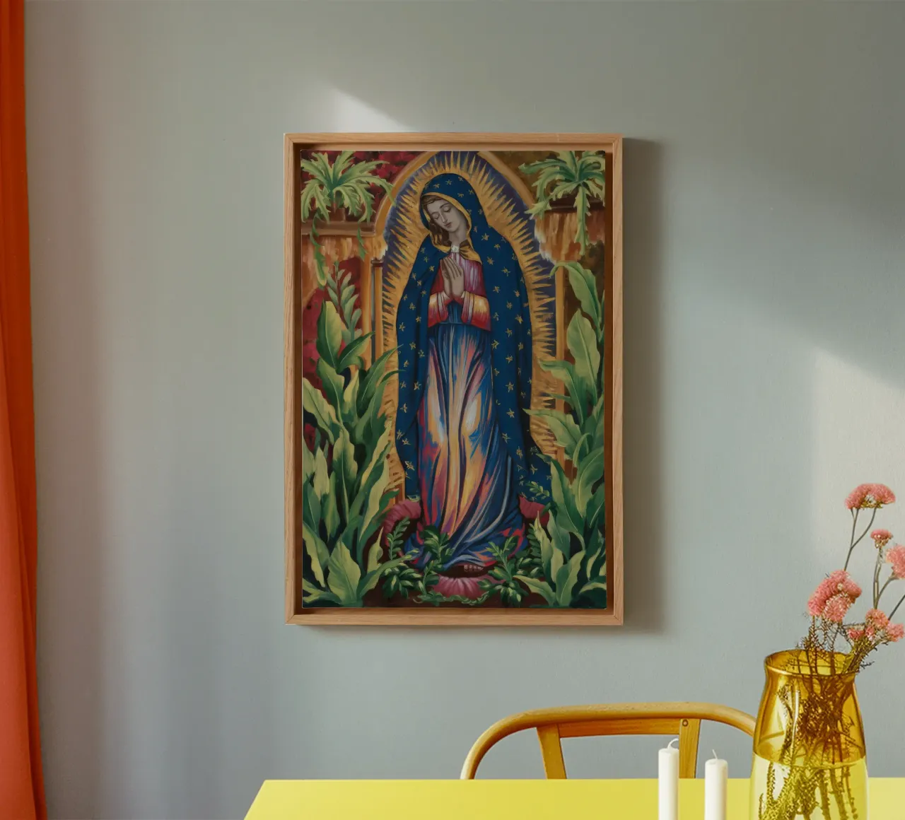 Sacred Virgin Radiance canvas by Verve Pigments