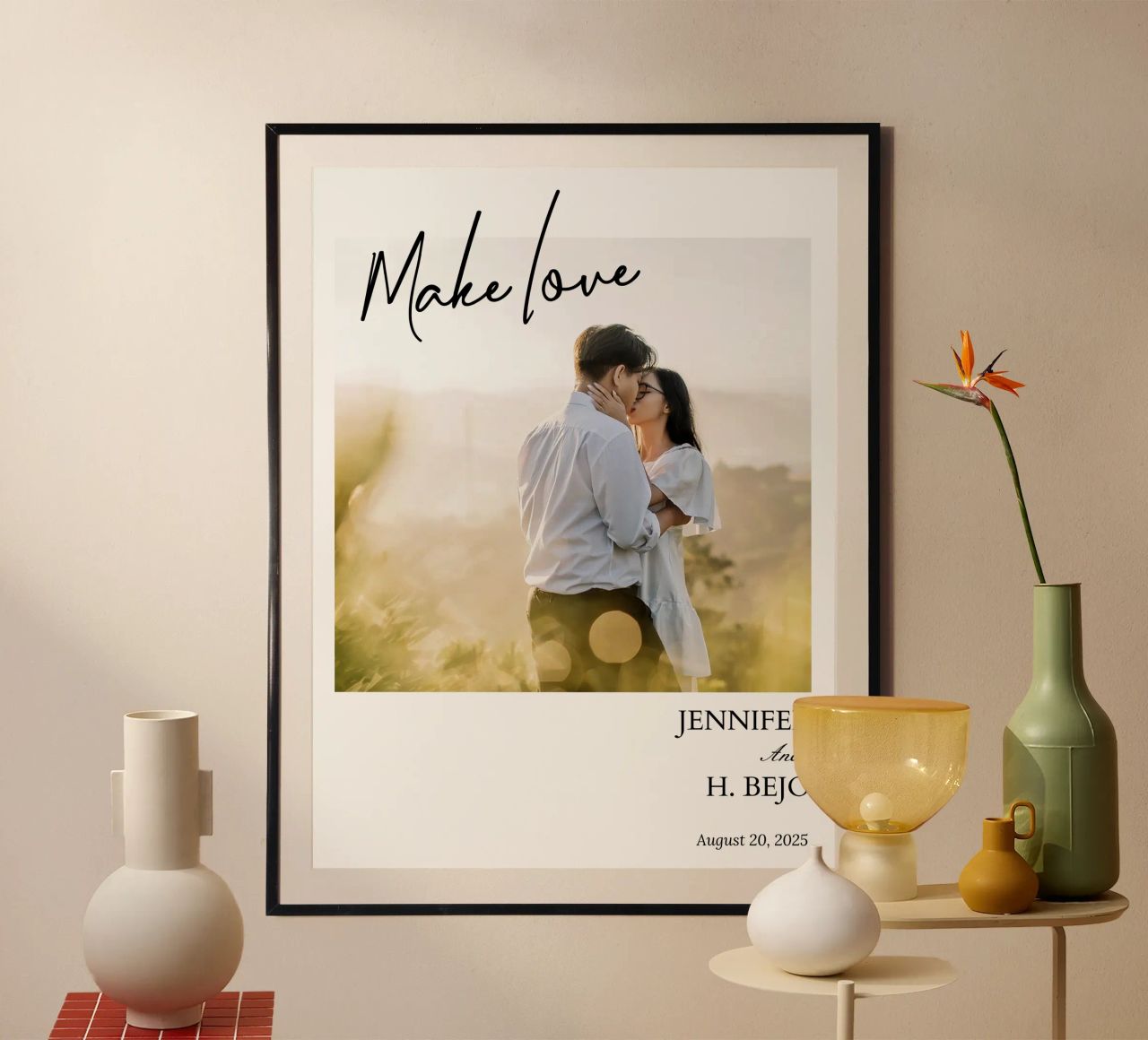 Personalisierte Geschenke für Paare Poster von NEWEST CUSTOM SHOP