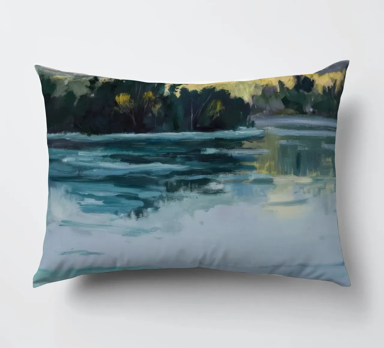 Fiume Nebbioso Calma cuscino da Verve Pigments