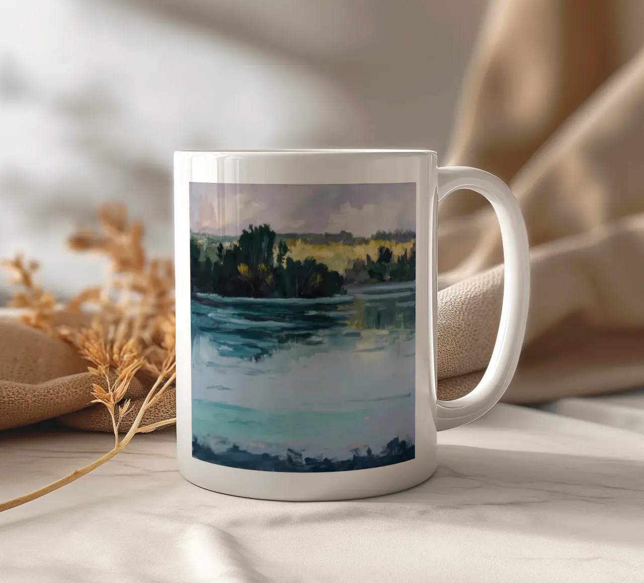 Fiume Nebbioso Calma tazza in ceramica da Verve Pigments
