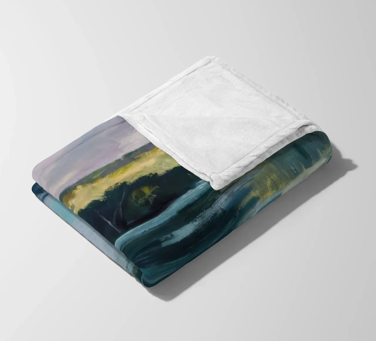 Fiume Nebbioso Calma coperta in pile da Verve Pigments