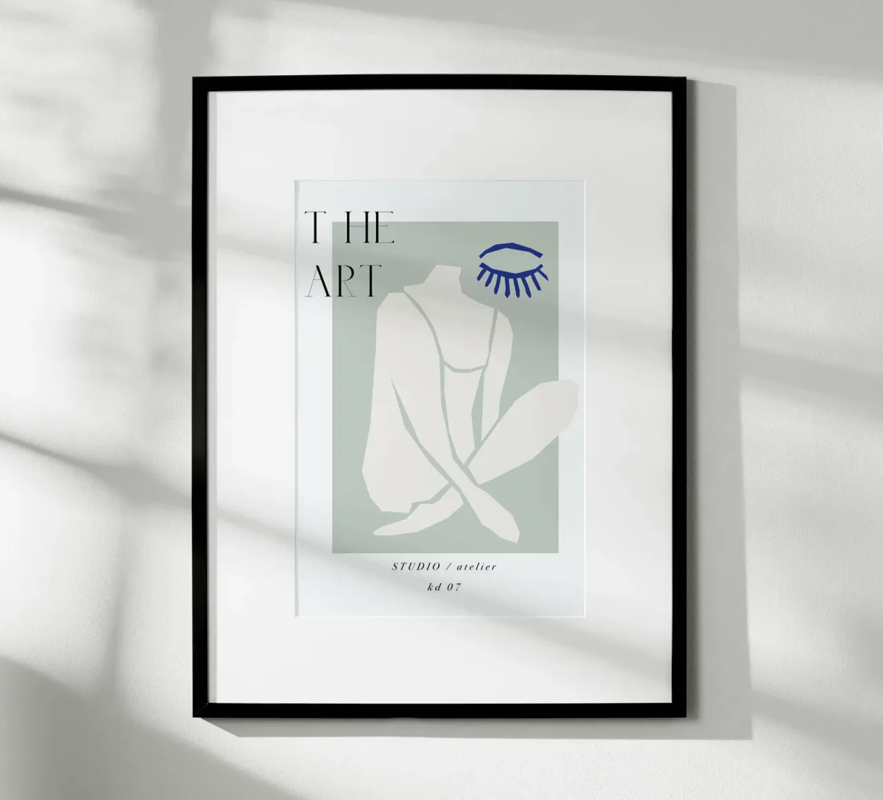The Art No 7 poster con telaio in plastica da KRUTH DESIGN