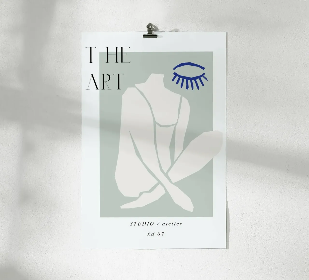 The Art No 7 poster con telaio in plastica da KRUTH DESIGN