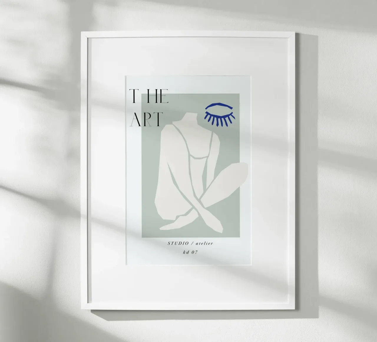 The Art No 7 poster con telaio in plastica da KRUTH DESIGN