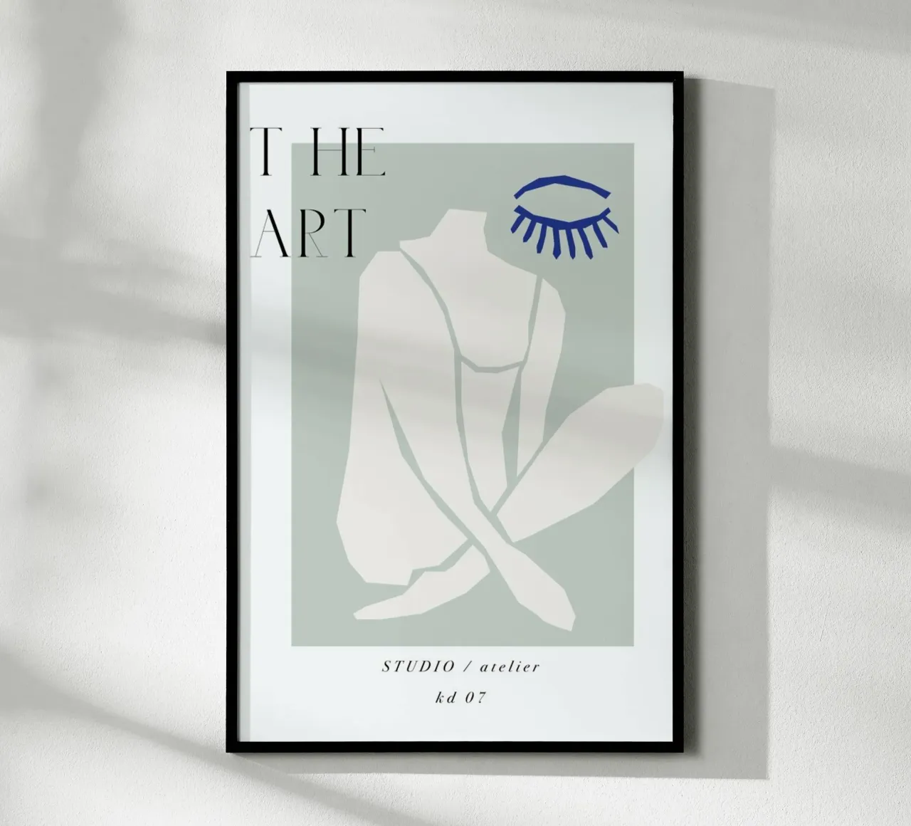 The Art No 7 poster con telaio in plastica da KRUTH DESIGN