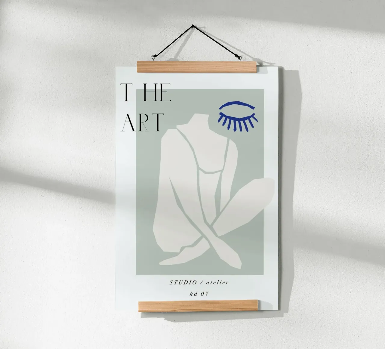 The Art No 7 poster con telaio in plastica da KRUTH DESIGN