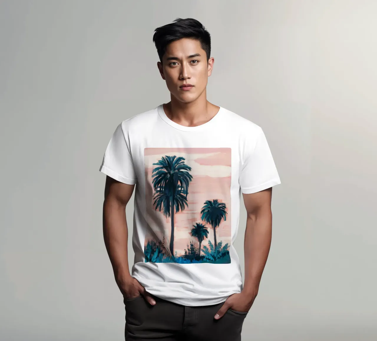 Palm Trio Splendor t-shirt da Verve Pigments