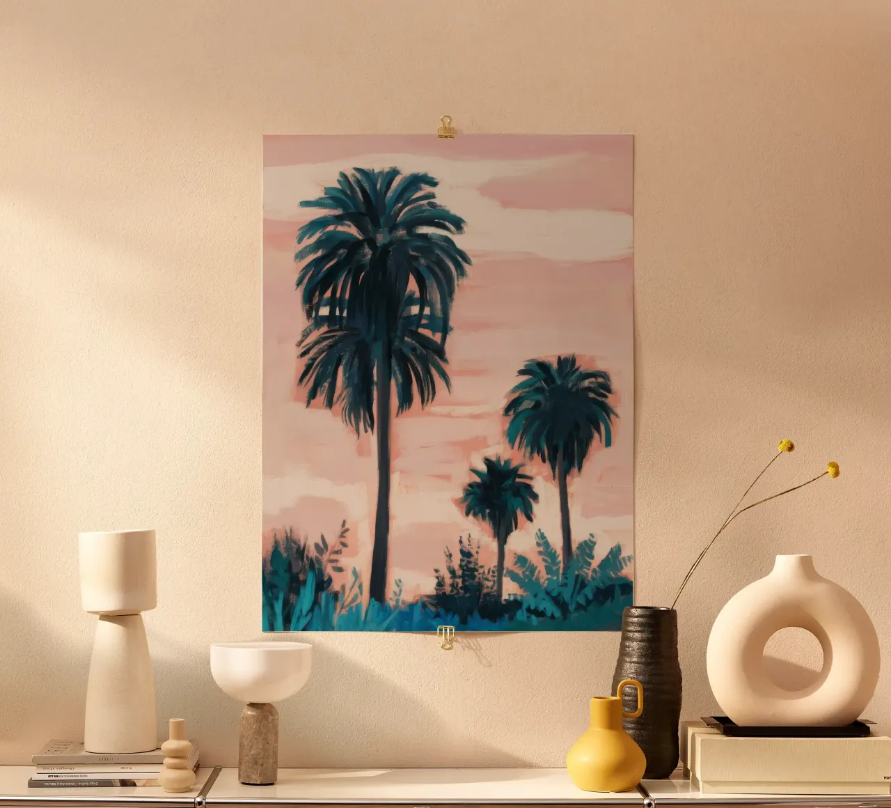 Palm Trio Splendor carta hahnemühle da Verve Pigments