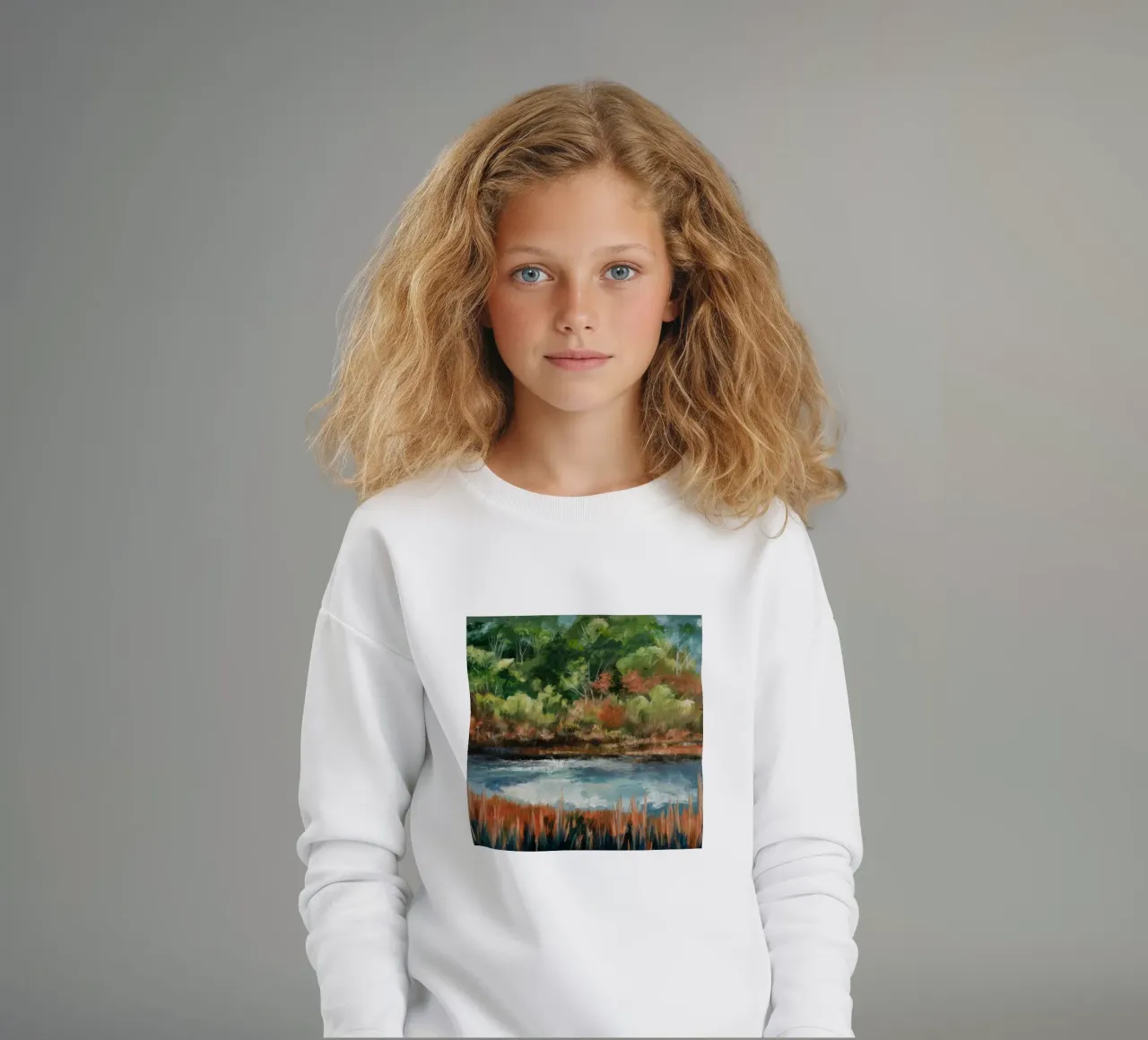 Bellezza verdeggiante delle zone umide felpa bambino da Verve Pigments