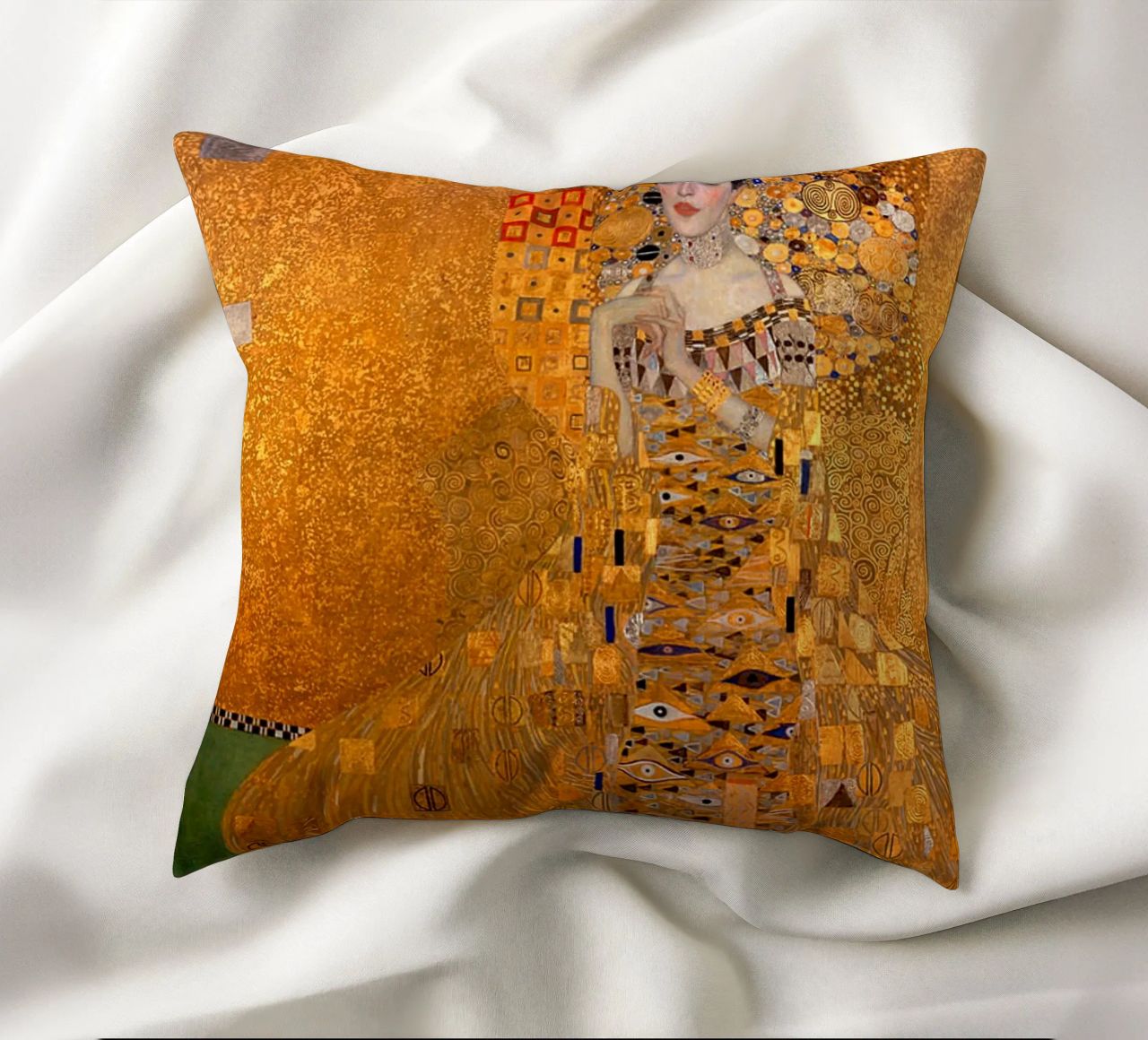 The Woman In Gold Klimt Kissen von venbeshop