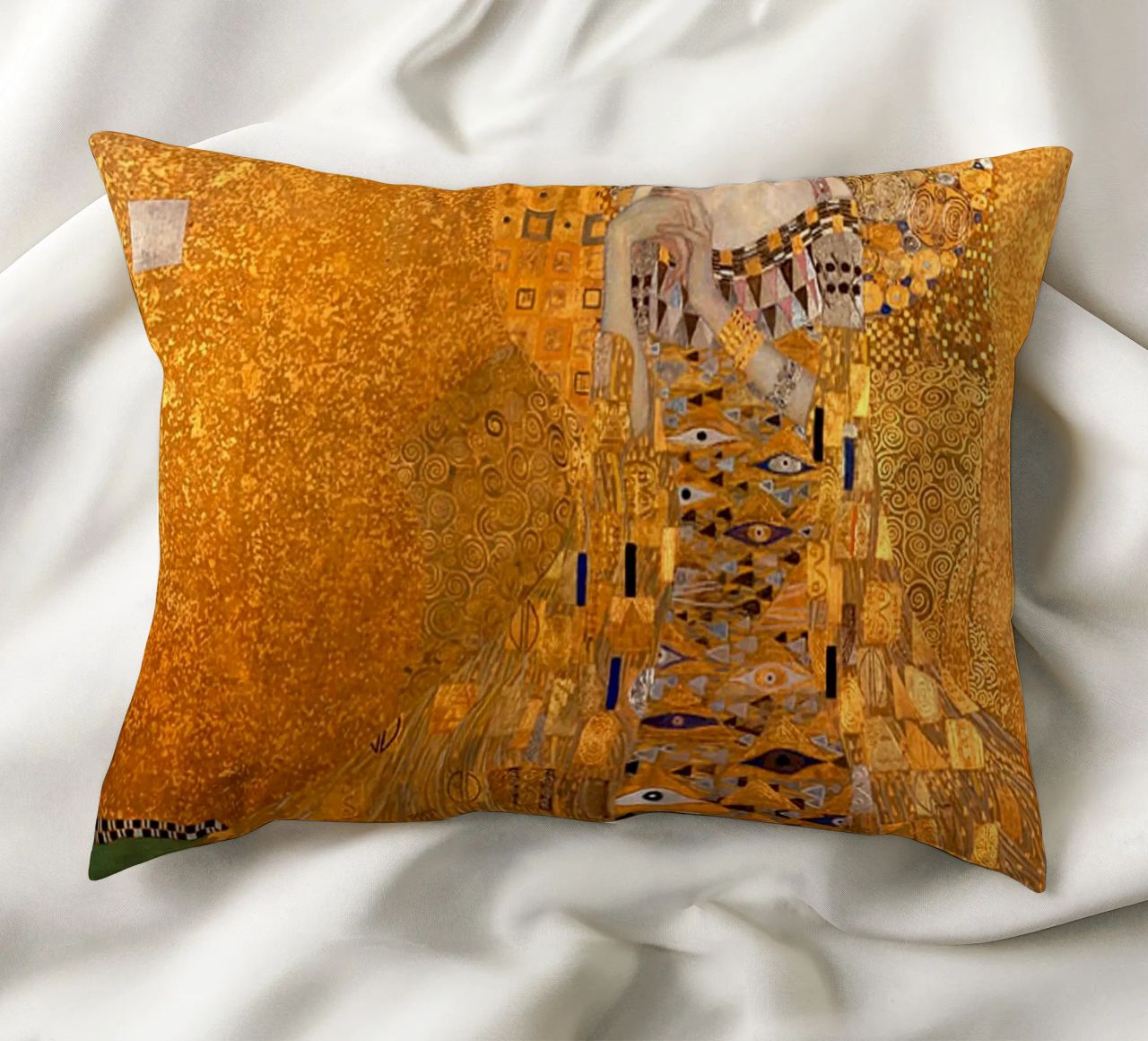 The Woman In Gold Klimt Kissen von venbeshop
