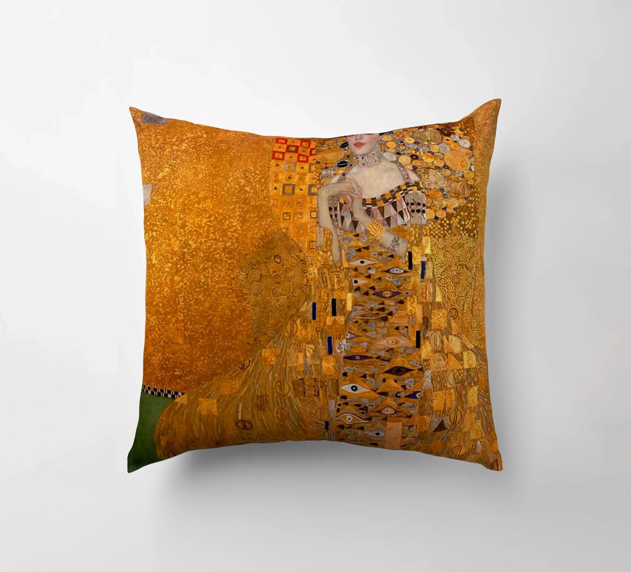 The Woman In Gold Klimt Kissen von venbeshop