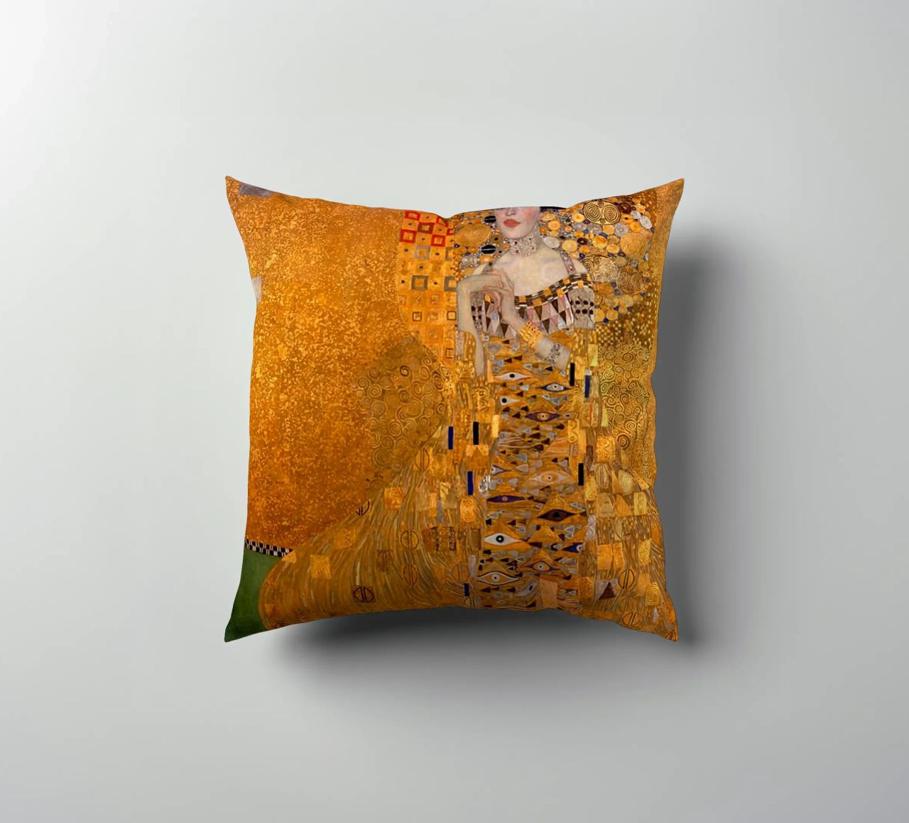 The Woman In Gold Klimt Kissen von venbeshop