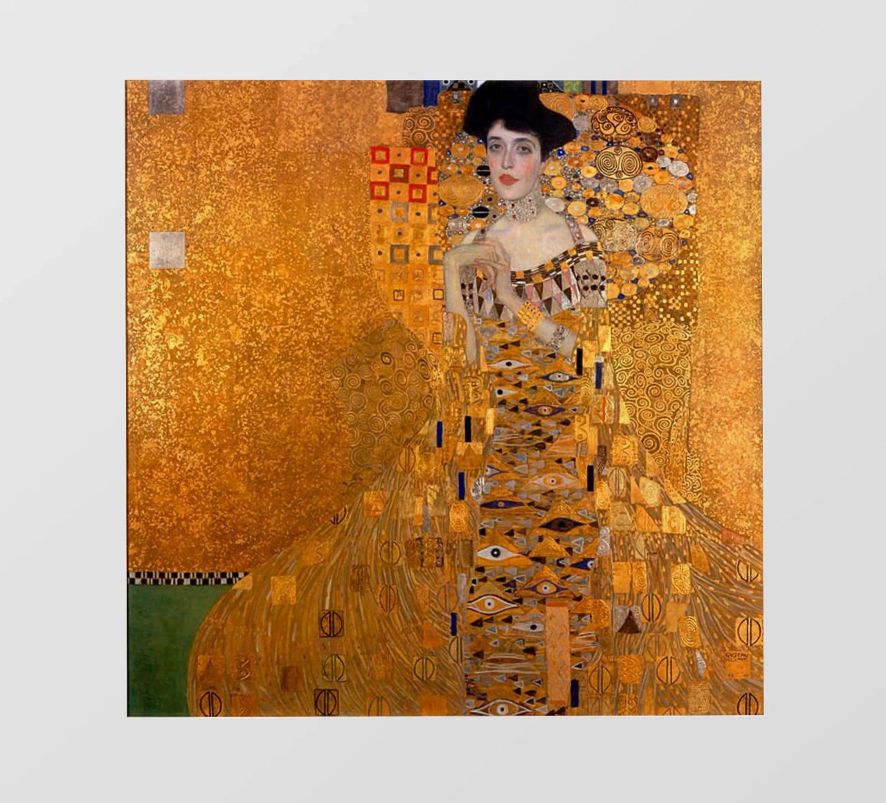 The Woman In Gold Klimt Backlit Folie von venbeshop