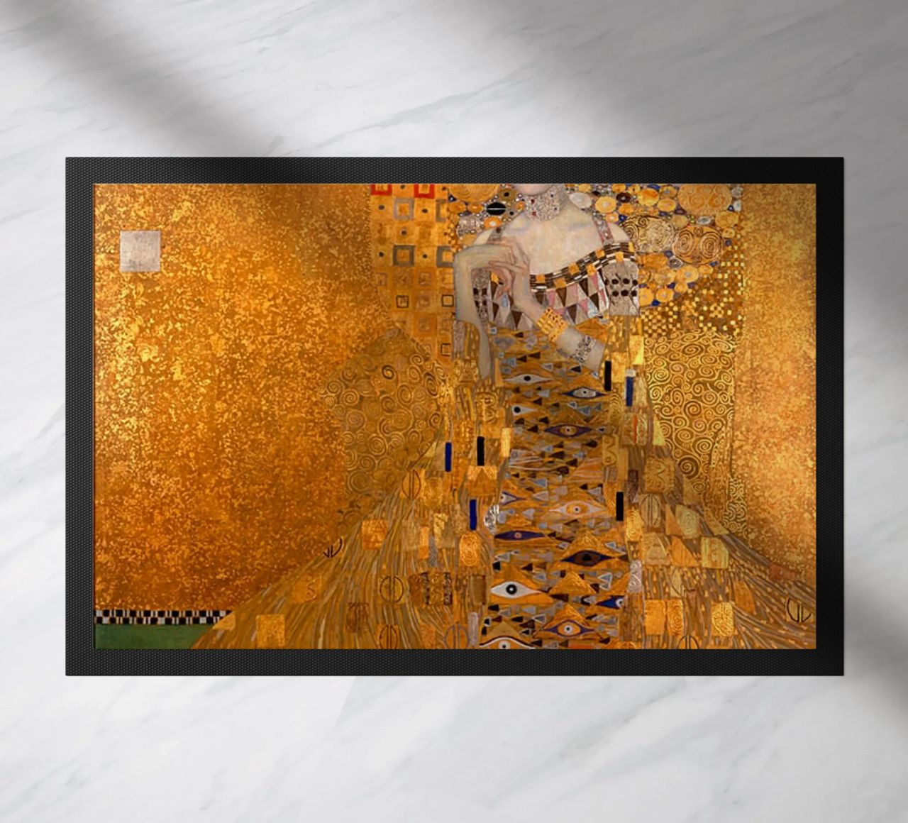 The Woman In Gold Klimt Fußmatte von venbeshop