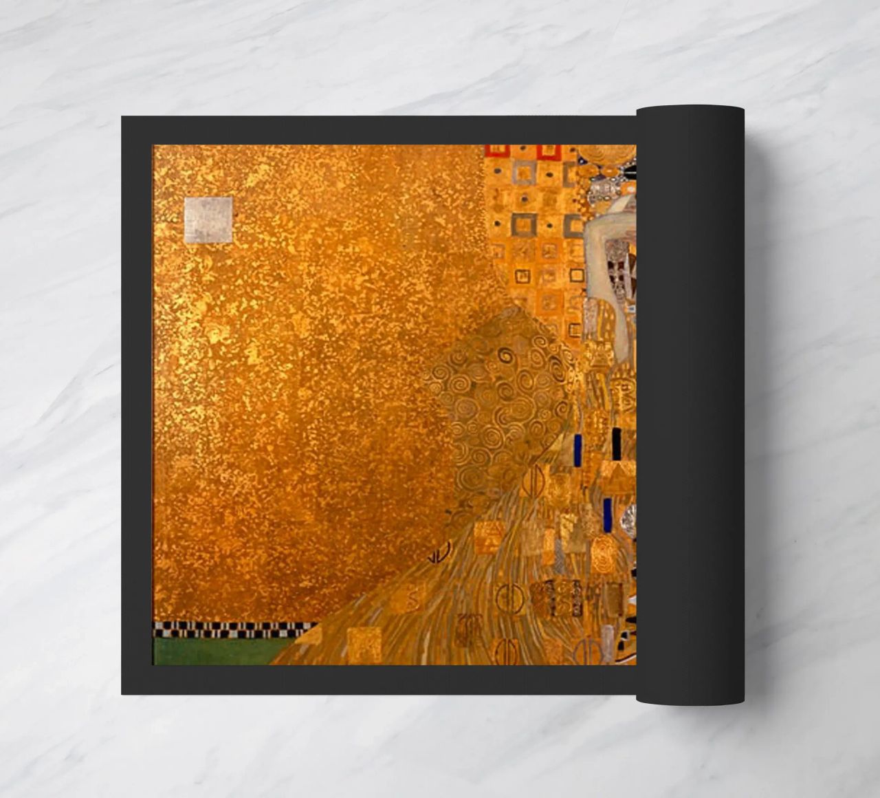 The Woman In Gold Klimt Fußmatte von venbeshop