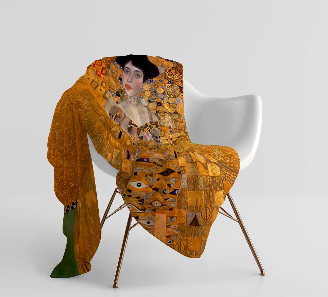 The Woman In Gold Klimt Fleecedecke von venbeshop
