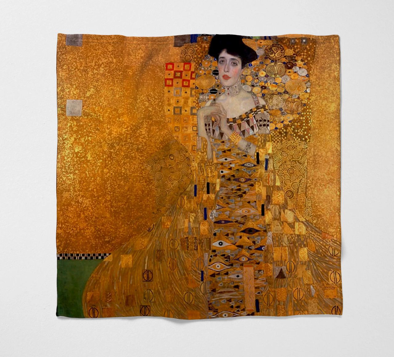 The Woman In Gold Klimt Fleecedecke von venbeshop